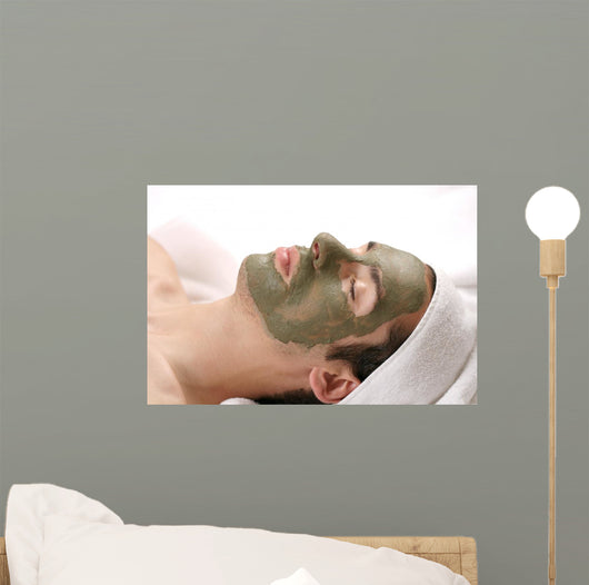 mud mask facial Wall Mural