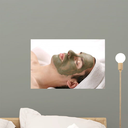 mud mask facial Wall Mural