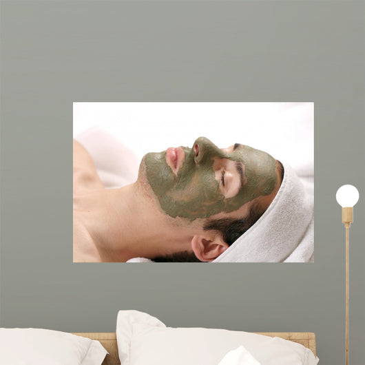 mud mask facial Wall Mural