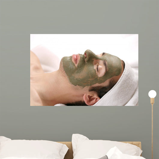 mud mask facial Wall Mural
