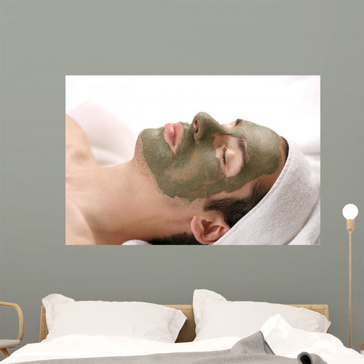 mud mask facial Wall Mural