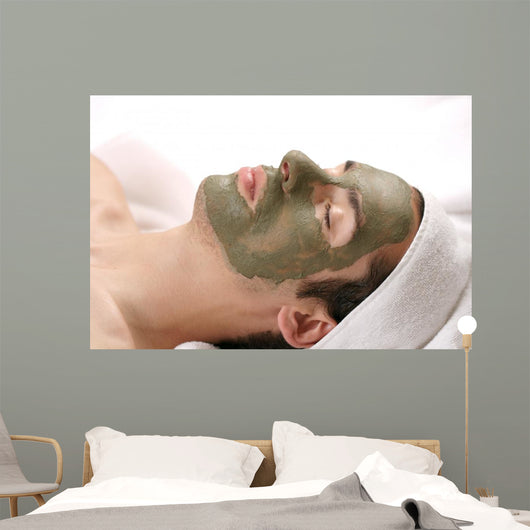 mud mask facial Wall Mural