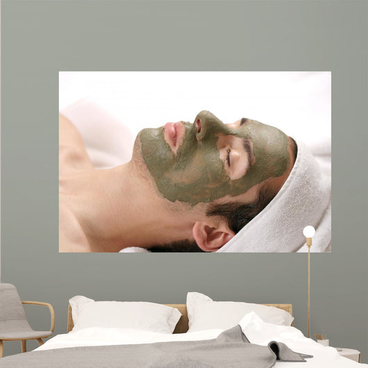 mud mask facial Wall Mural