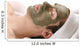 mud mask facial Wall Mural