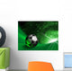 Futuristic Background With Soccer Ball Wall Mural