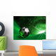 Futuristic Background With Soccer Ball Wall Mural