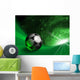 Futuristic Background With Soccer Ball Wall Mural