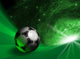 Futuristic Background With Soccer Ball Wall Mural
