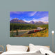 Train In Banff National Park Wall Mural