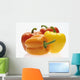 Collection Of Colorful Peppers Wall Mural