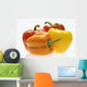 Collection Of Colorful Peppers Wall Mural