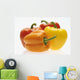 Collection Of Colorful Peppers Wall Mural