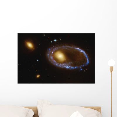 Celestial Objects Wall Mural shown on a wall