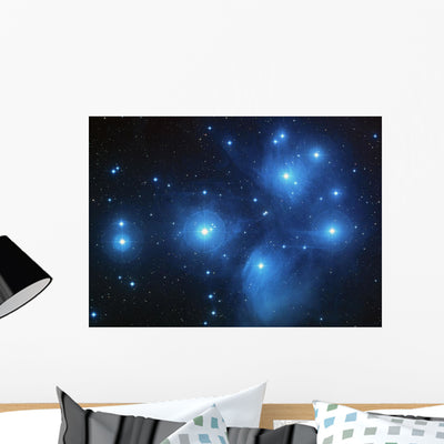Stars Wall Mural shown on a wall