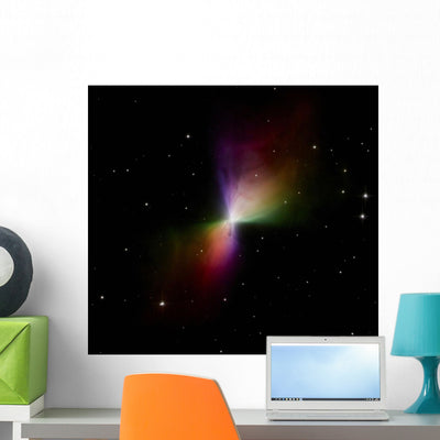 Celestial Objects Wall Mural shown on a wall
