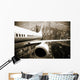 Airplane Take Off From the City Night Wall Mural