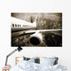 Airplane Take Off From the City Night Wall Mural