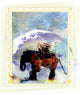 An Elephant Carrying Cargo Wall Mural