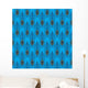 Seamless Peacock Feather Pattern Wall Decal Design 2