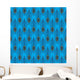 Seamless Peacock Feather Pattern Wall Decal Design 2