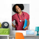 Smiling Black Nurse Wall Mural