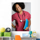 Smiling Black Nurse Wall Mural