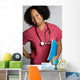 Smiling Black Nurse Wall Mural