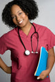 Smiling Black Nurse Wall Mural