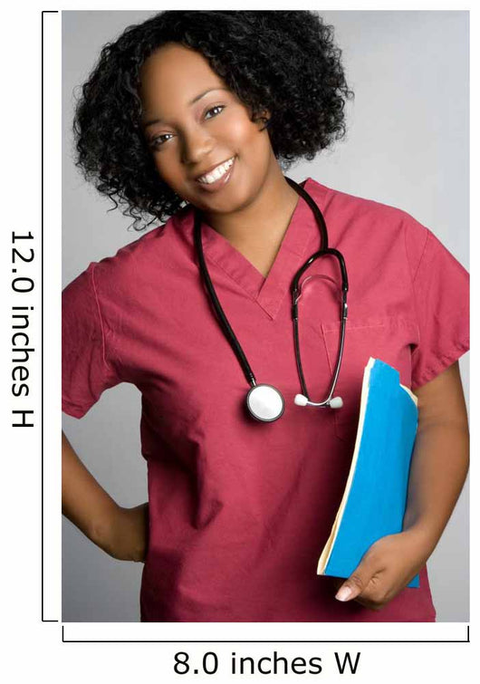 Smiling Black Nurse Wall Mural