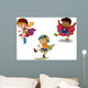 Super Hero Kids Wall Decal