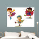 Super Hero Kids Wall Decal
