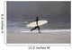 A Surfer, Running With Board Along The Shoreline Wall Mural