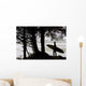 Silhouette Of A Surfer Looking Out To The Water Wall Mural