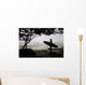 Silhouette Of A Surfer Looking Out To The Water From The Beach Wall Mural