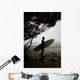 Surfer Looking Out To The Water Wall Mural