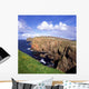 High Angle View Of Rock Formations At The Coast Wall Mural