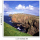 High Angle View Of Rock Formations At The Coast Wall Mural