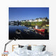 Boats Moored At A Harbor Wall Mural
