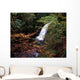 High Angle View Of A Waterfall Wall Mural