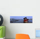 Boat Moored In The Sea Wall Mural