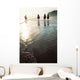 Four People Horseback Riding On A Coastal Beach, Ireland Wall Mural