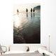 Four People Horseback Riding On A Coastal Beach, Ireland Wall Mural