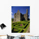 A Garden In Front Of Tully Castle Near The Village Of Blancey Wall Mural