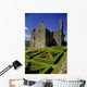 A Garden In Front Of Tully Castle Near The Village Of Blancey Wall Mural