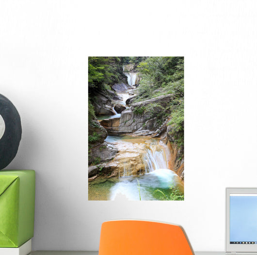 Water falls and cascades of Yun-Tai Mountain China Wall Mural