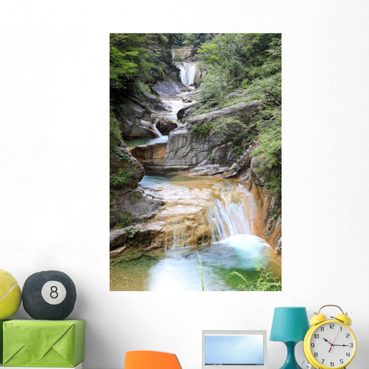 Water falls and cascades of Yun-Tai Mountain China Wall Mural
