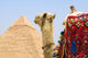 Camel Near A Pyramid, Giza, Egypt Wall Mural