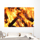 wood fire Wall Mural