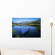 High Angle View Of A Boat In A Lake Wall Mural