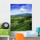 High Angle View Of Fields On A Landscape Wall Mural